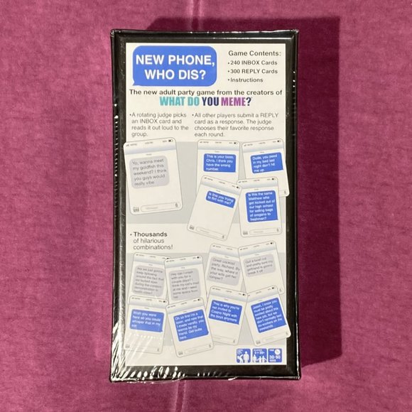 New Phone, Who Dis? Adult Party Game, New & Sealed - Picture 2 of 2